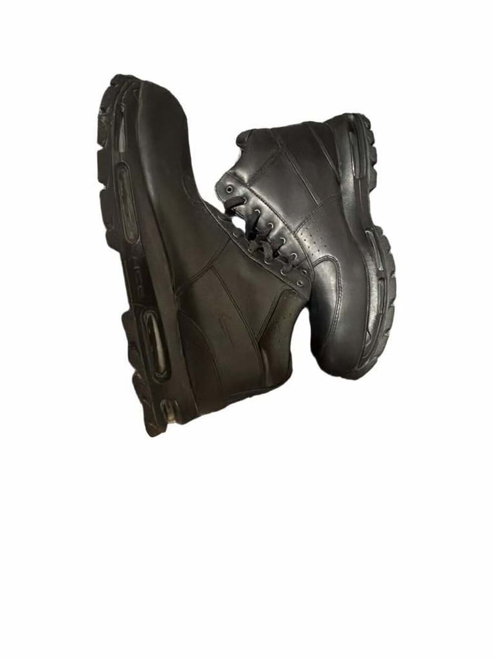 Nike Air Max Goadome ACG Boots Triple Black Leather 865031-009